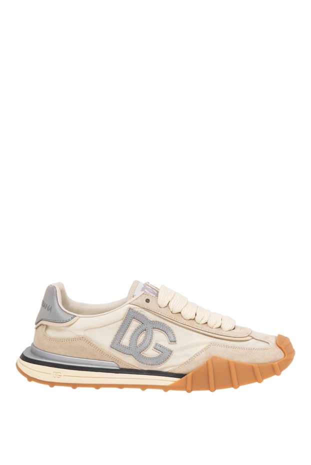 Dolce & Gabbana dg athletic beige textile sneakers 194499 - photo 1