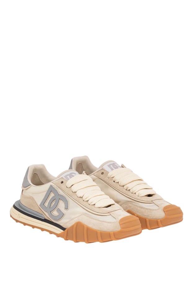 Dolce & Gabbana dg athletic beige textile sneakers 194499 - photo 3