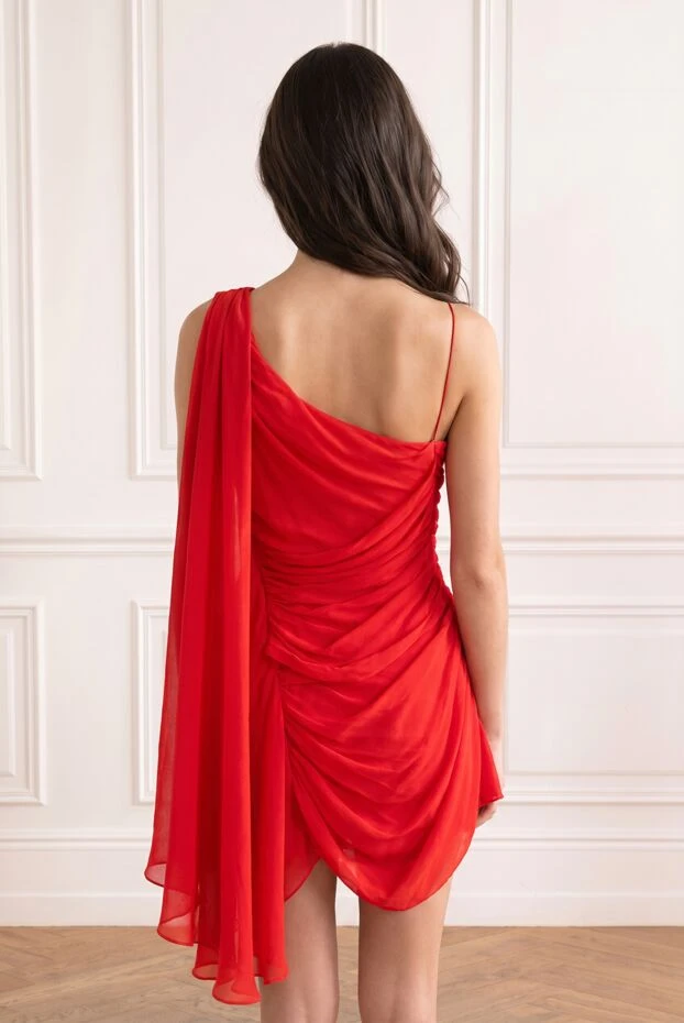 Giuseppe Di Morabito red silk draped mini dress 194558 - photo 2