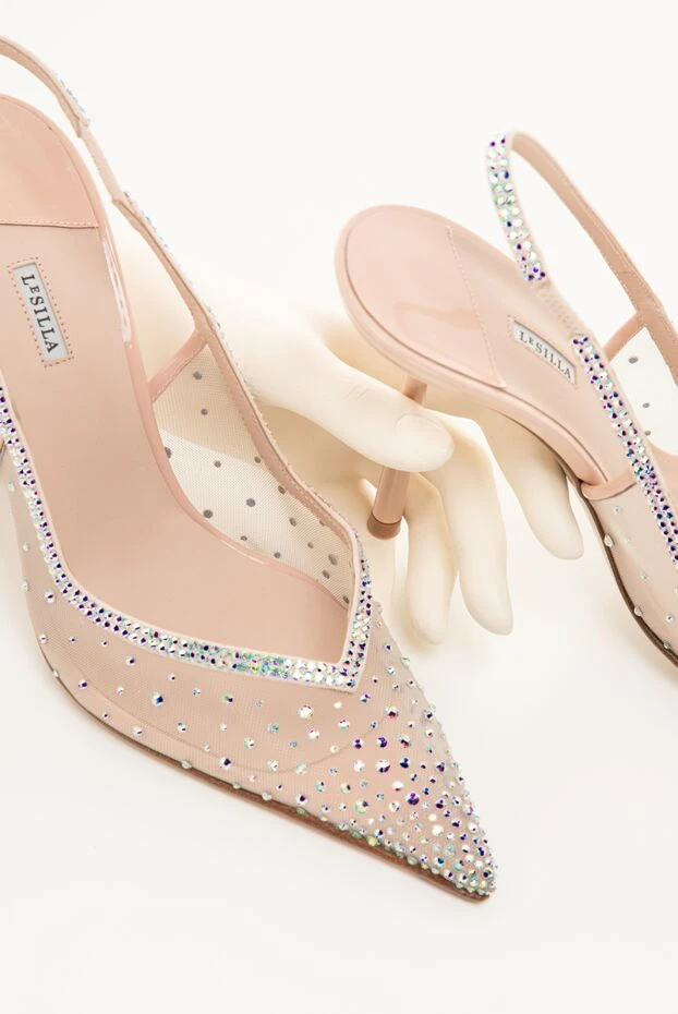 Le Silla nicole slingback shoes in beige 194570 - photo 2