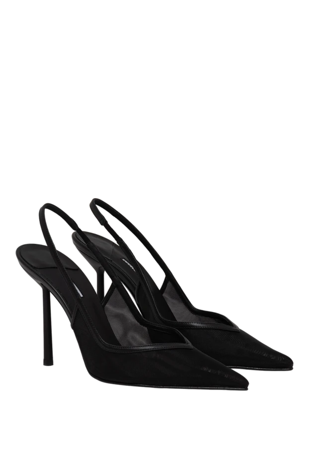 Le Silla vivienne black sheer mesh slingbacks 194573 - photo 3
