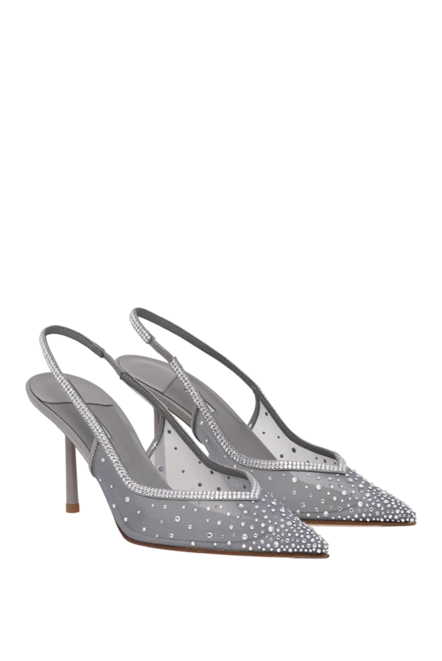 Le Silla nicole slingback shoes in gray \