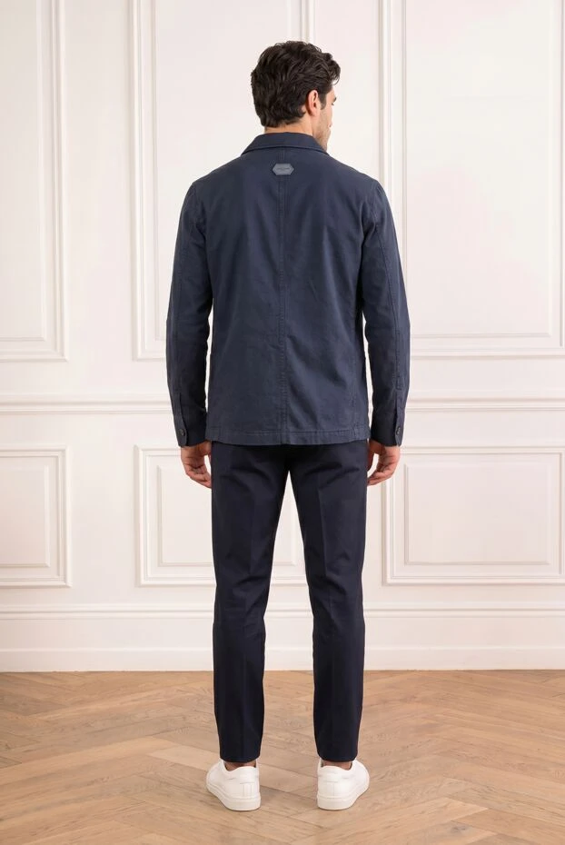 Jacob Cohen blue men's straight-cut work-style shirt jacket 194618 - photo 3
