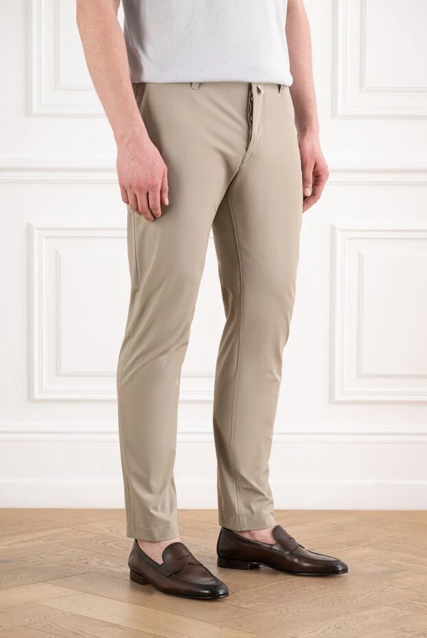 Jacob Cohen beige men's tapered drawstring chinos 194622 - photo 3