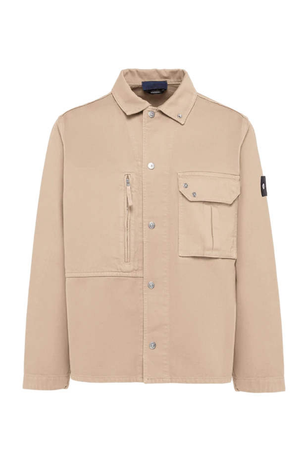 Stone Island бежевая куртка-овершот с асимметричными карманами 194628 - фото 1
