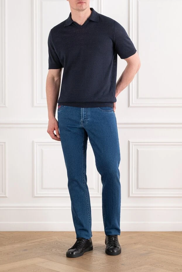 Cesare di Napoli men's short sleeve pullover knit polo shirt 194669 - photo 2