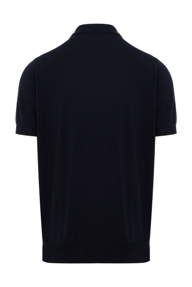 Cesare di Napoli blue cotton jersey polo shirt without buttons 194688 - photo 2