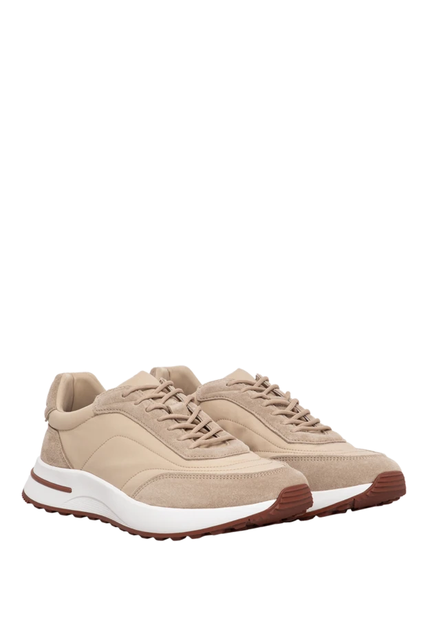 Loro Piana wind microfiber walking sneakers in beige 194691 - photo 3
