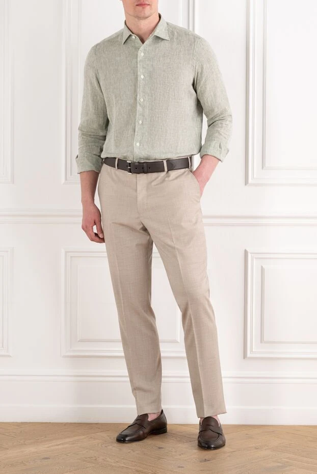 Alessandro Gherardi men's long-sleeved shirt made of lightweight, breathable linen 194738 - photo 3