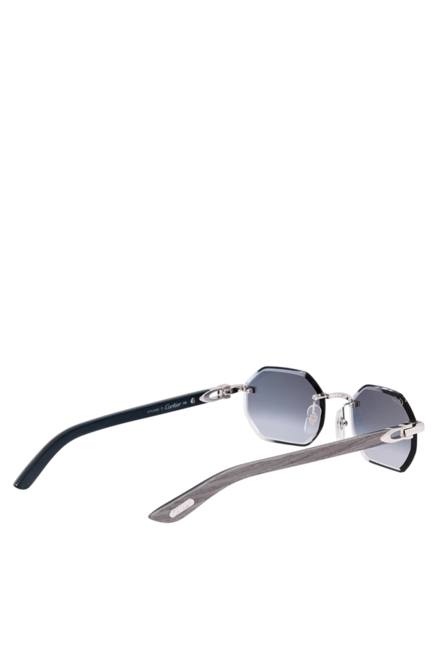 Cartier geometric rimless sunglasses with grey wooden temples 194764 - photo 3