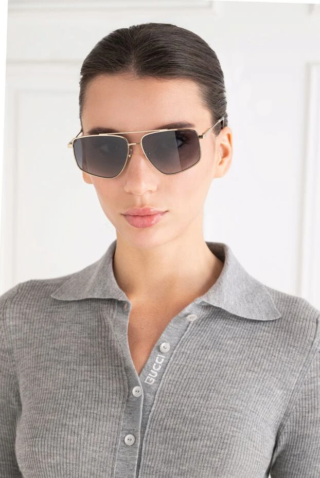 Jimmy Choo alyssa aviator sunglasses with flat double bridge 194838 - photo 2