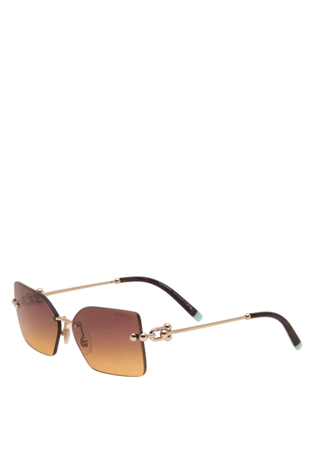 Tiffany&Co oversized rimless geometric sunglasses with honey gradient 194852 - photo 3