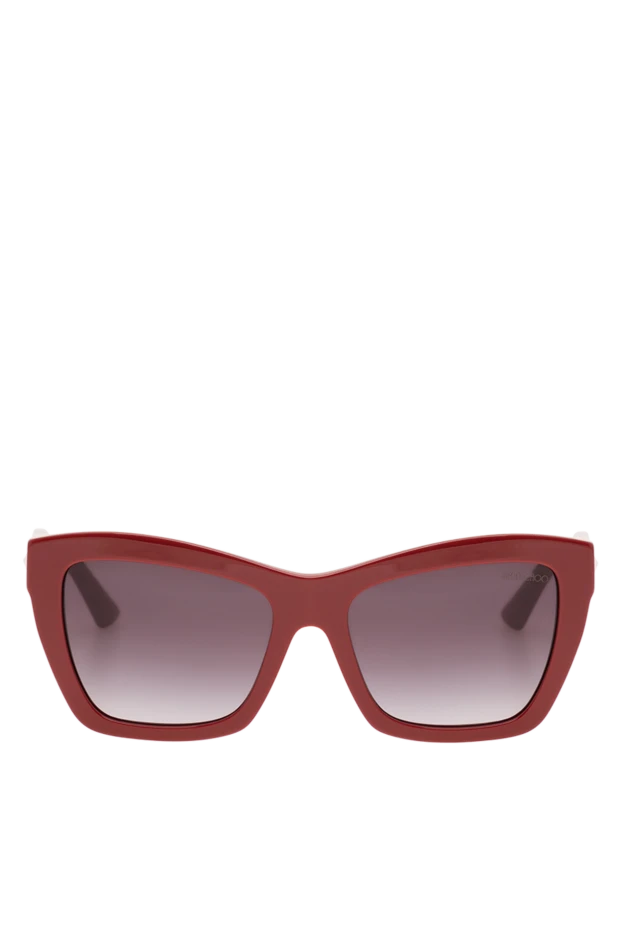 Jimmy Choo large burgundy cat-eye glasses with gold accents 194860 - photo 1