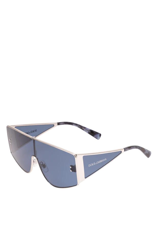 Dolce & Gabbana dg2305 silver metal frame overhead sunglasses with blue lenses 194870 - photo 3