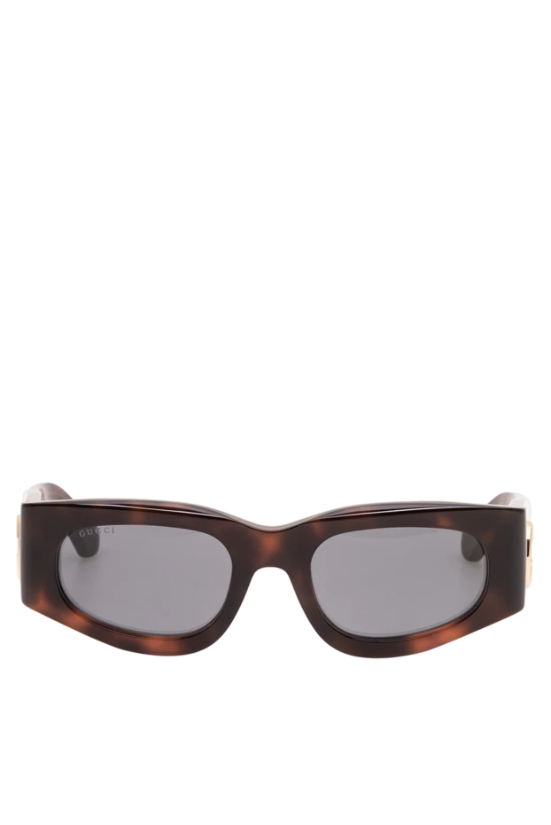 Gucci tortoiseshell sunglasses with contrasting cream temples and gold logo 194899 - photo 1