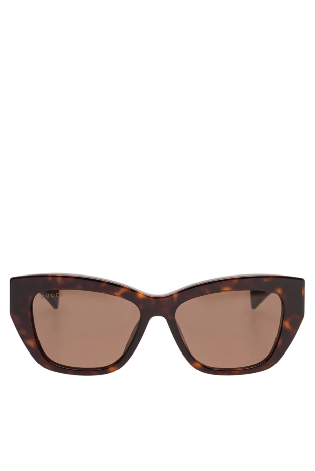 Gucci oversized tortoiseshell cat eye sunglasses with a sophisticated gradient and gold monogram 194910 - photo 1