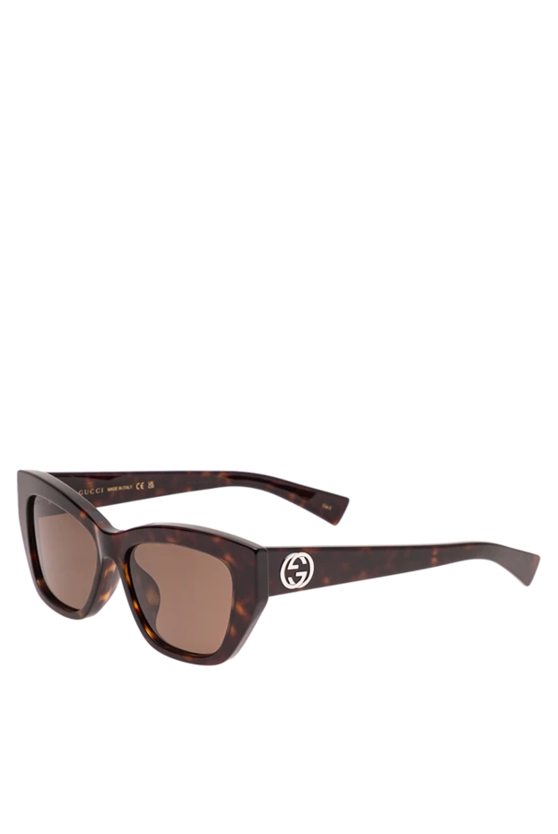 Gucci oversized tortoiseshell cat eye sunglasses with a sophisticated gradient and gold monogram 194910 - photo 3