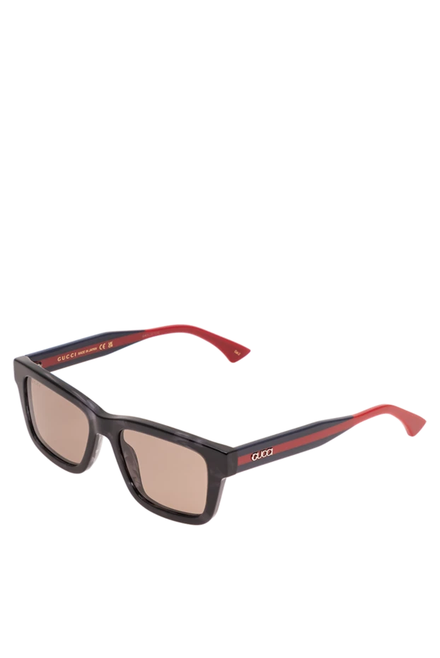 Gucci rectangular graphite glasses with the iconic web band 194911 - photo 3