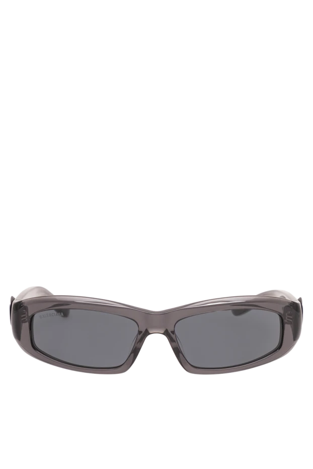 Balenciaga rectangular sunglasses with translucent gray frames and logo 194920 - photo 1
