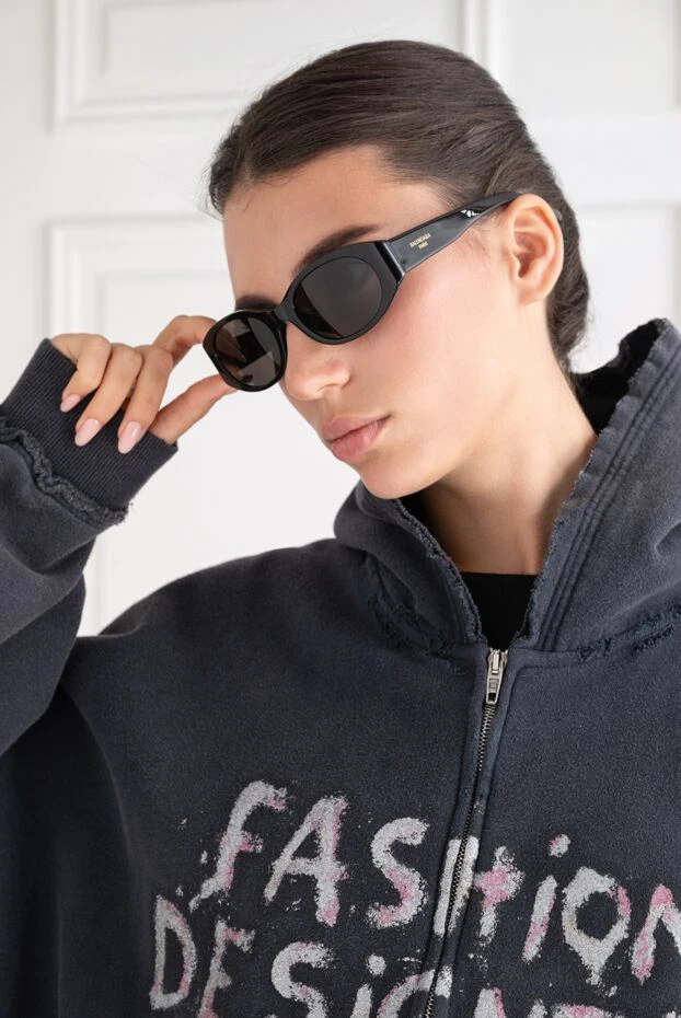 Balenciaga sunglasses with a massive oval-shaped plastic frame 194924 - photo 2