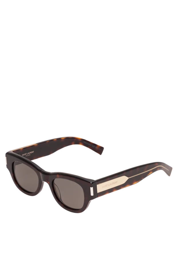 Saint Laurent cat eye sunglasses in tortoiseshell frames with silver plates 194941 - photo 3