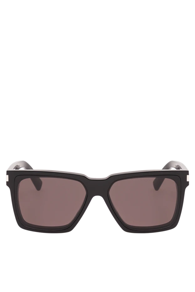 Saint Laurent black glossy square sunglasses with smoky gradient 194944 - photo 1