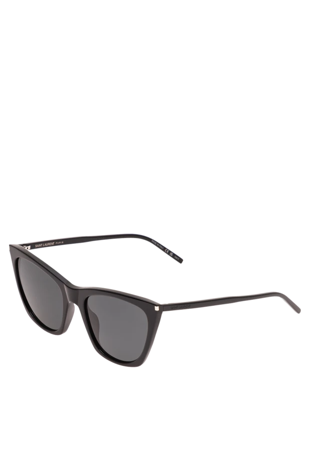 Saint Laurent cat-eye sunglasses with ultra-thin black frames and monochrome lenses 194948 - photo 3