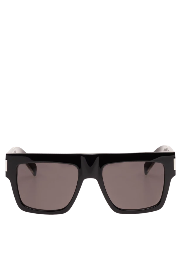 Saint Laurent square sunglasses with a straight top line and silver plates 194950 - photo 1