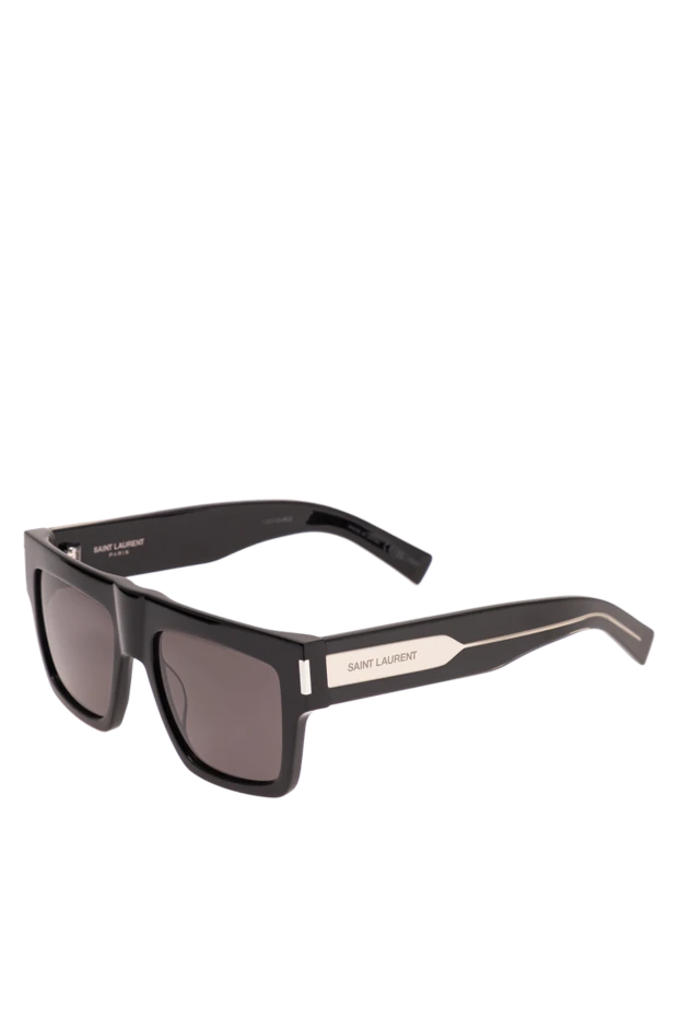 Saint Laurent square sunglasses with a straight top line and silver plates 194950 - photo 3