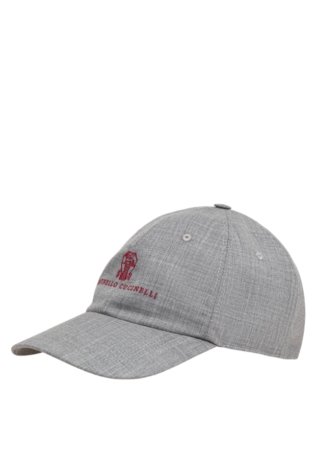 Brunello Cucinelli six-panel baseball cap with a rigid curved brim in gray 194992 - photo 3