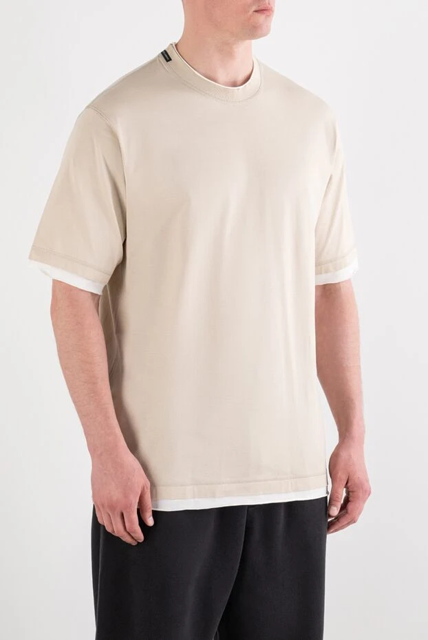 Dolce & Gabbana men's beige knitted oversized t-shirt 195003 - photo 3