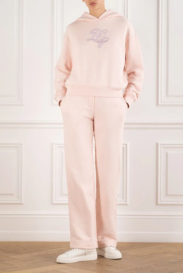 Dolce & Gabbana soft pink fleece hooded tracksuit 195015 - photo 3