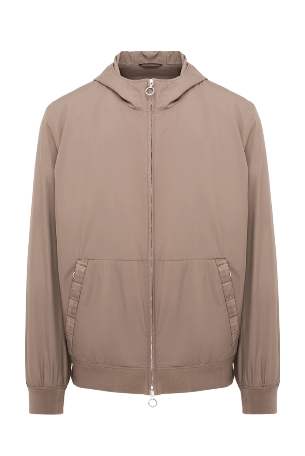 Seraphin a beige bomber jacket with a hood in a laconic design 195067 - photo 1