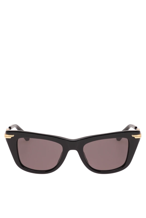 Bottega Veneta sunglasses with a chunky black frame and gold-tone metal temples 195089 - photo 1