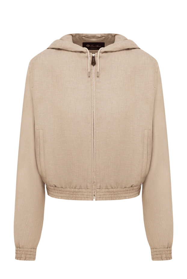 Loro Piana opal cool beige linen bomber jacket 195156 - photo 1
