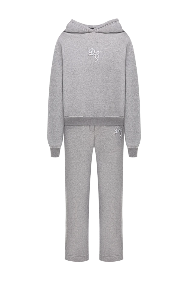 Dolce & Gabbana soft grey fleece hooded tracksuit 195158 - photo 1