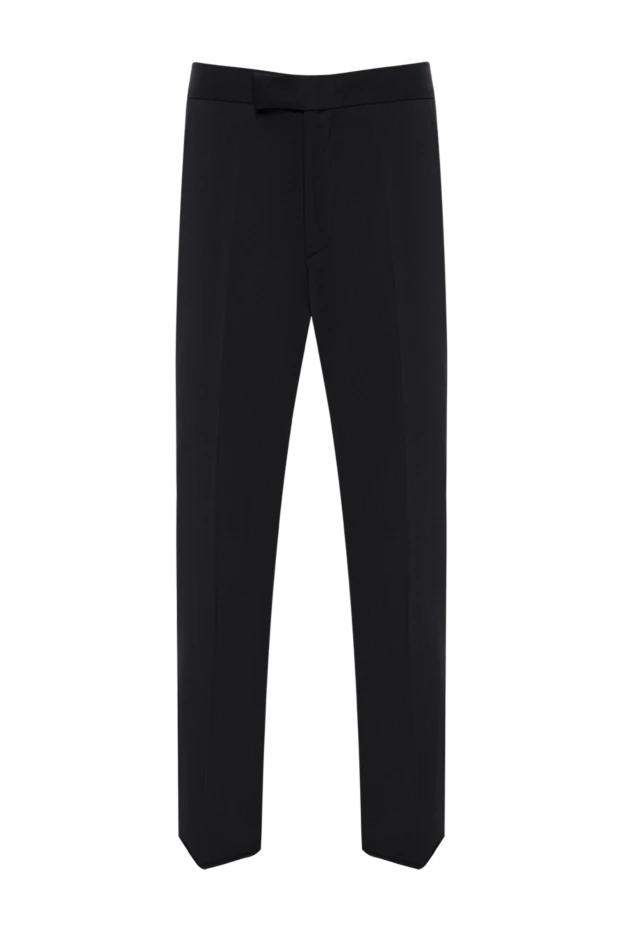 Zilli men's dark blue wool classic tapered trousers 195293 - photo 1