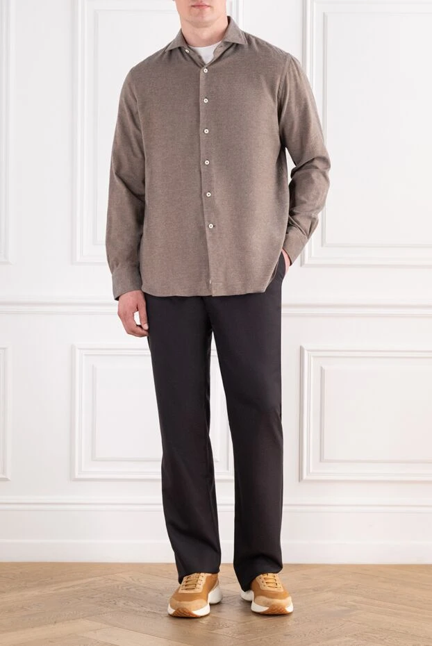Zilli men's trousers made of premium natural wool 195298 - photo 3