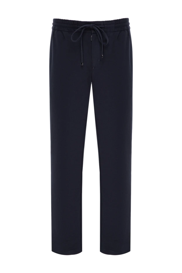 Zilli men's muted indigo blue knitted track pants 195334 - photo 1