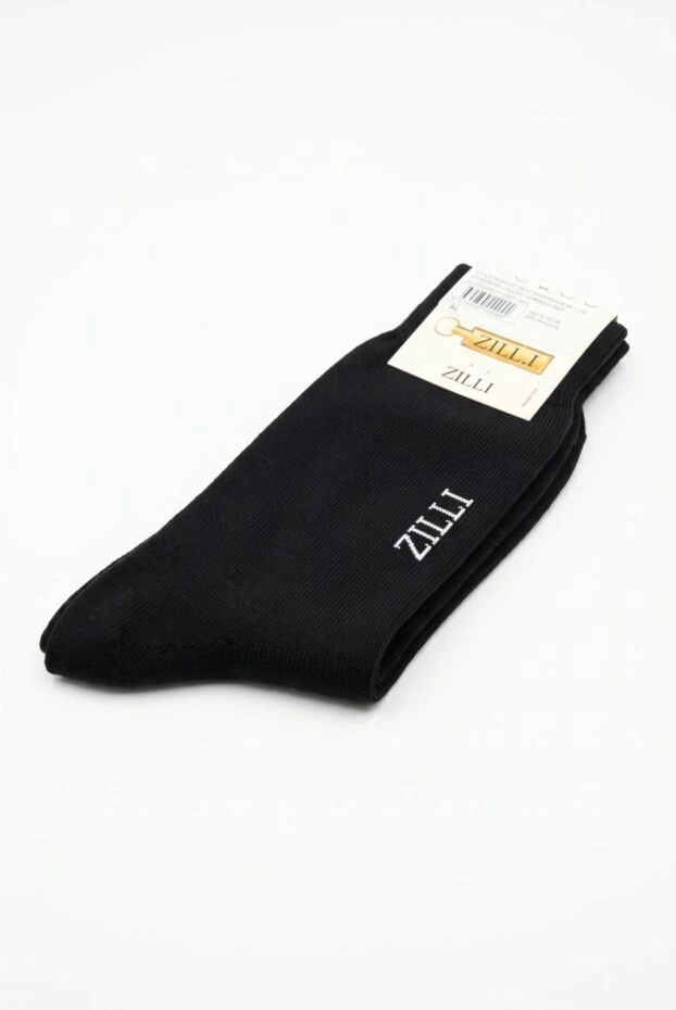 Zilli black knitted socks made of ultra-soft cashmere and natural wool 195349 - photo 2