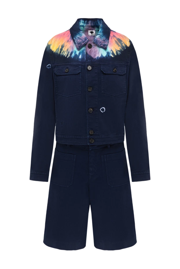 Dior denim suit with tie-dye jacket and shorts 195384 - photo 1