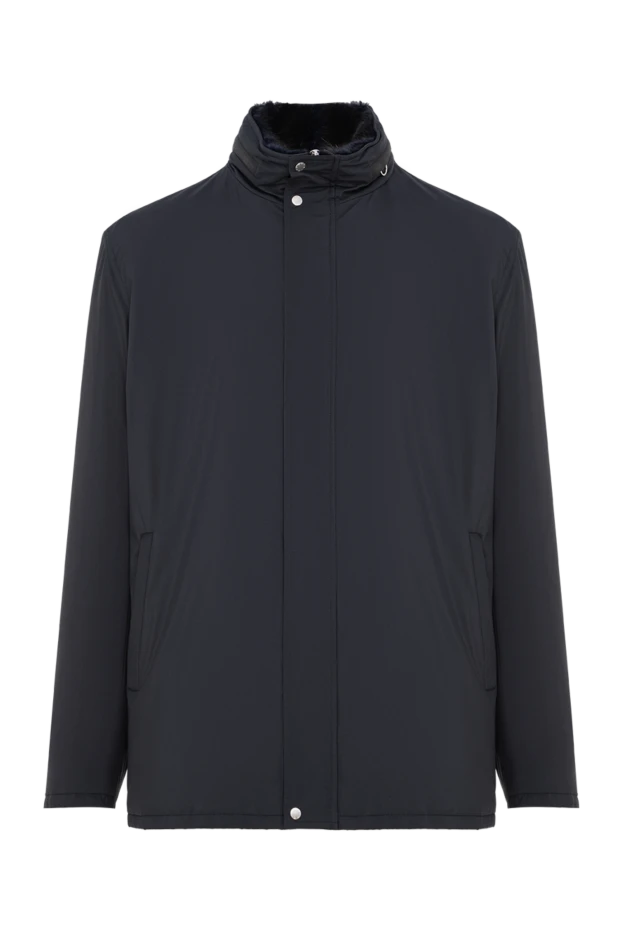 Seraphin men's laconic short coat with fur and a hidden placket 195388 - photo 1