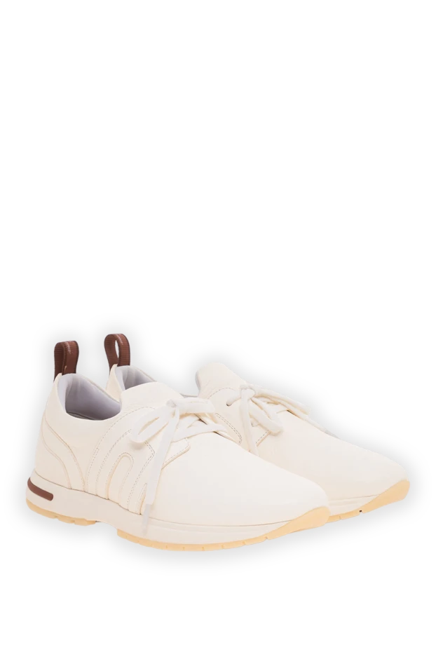 Loro Piana 360 lp flexy walk white leather sneakers 195884 - photo 2