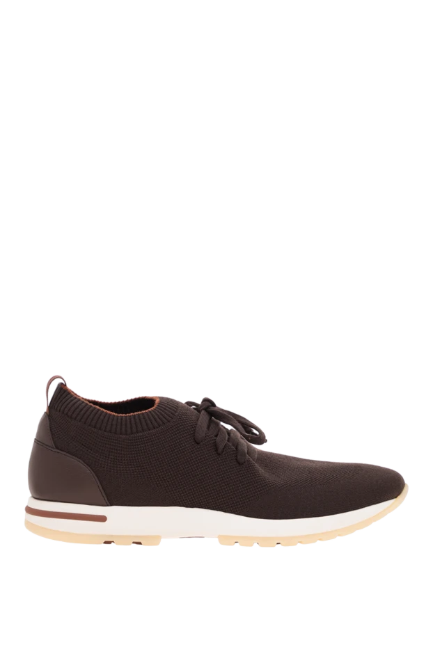 Loro Piana brown 360 lp flexy walk sneakers made of double-layer knit wool 195892 - photo 1