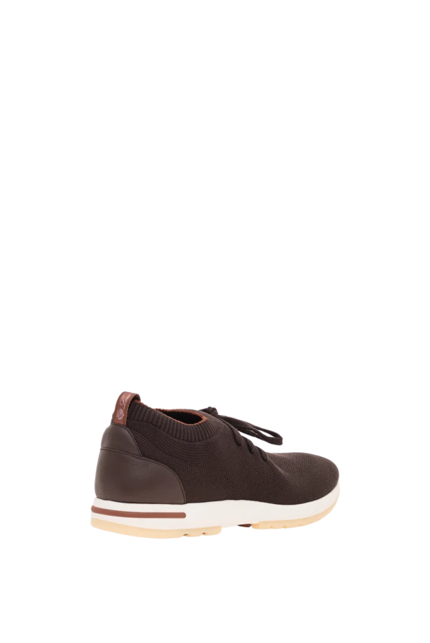 Loro Piana brown 360 lp flexy walk sneakers made of double-layer knit wool 195892 - photo 3