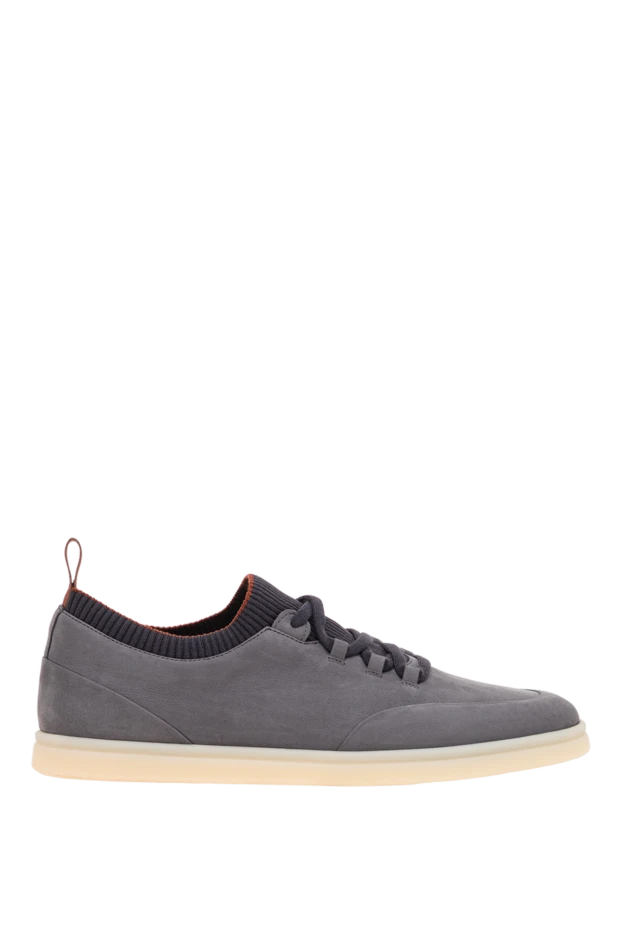 Loro Piana soho walk grey calfskin slip-ons 195900 - photo 1
