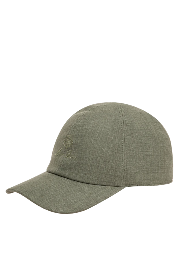 Loro Piana khaki linen baseball cap with embroidery 195908 - photo 3