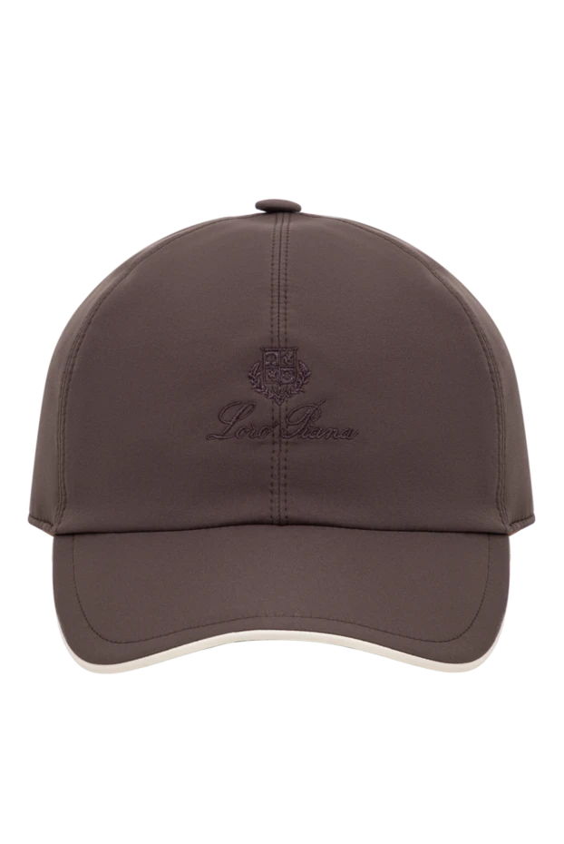 Loro Piana classic men's baseball cap made of technical microfiber with light piping 195912 - photo 1