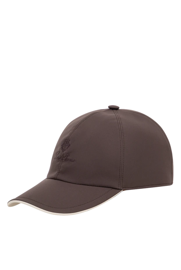 Loro Piana classic men's baseball cap made of technical microfiber with light piping 195912 - photo 3