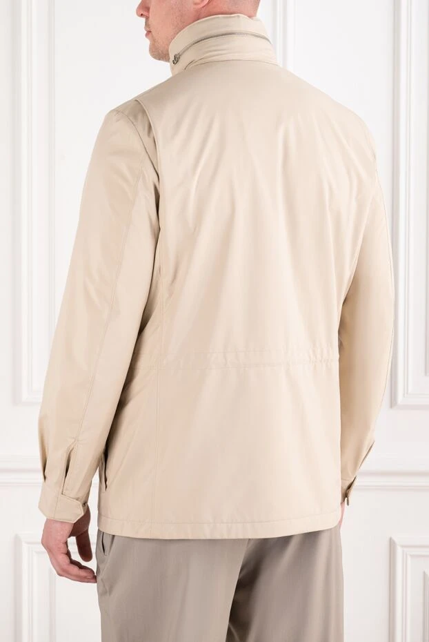 Loro Piana men's traveller jacket with four patch pockets in cream color 195943 - photo 3